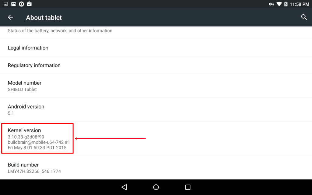 nvidia shield tablet diagnostic mode